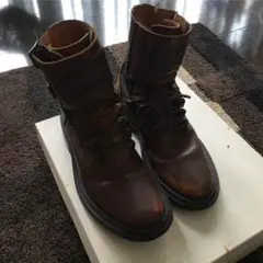 D&G 茶レザーブーツ サイズ41