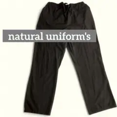 natural uniform's XLカジュアルパンツ 黒 ブラック