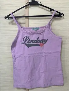 Lindsay 紫 ノースリブキャミソール