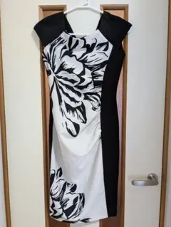 RINASCIMENTO 花柄タイトドレス XS