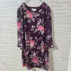 LAURA ASHLEY ワンピース 花柄 総柄 レーヨン ルーマニア製