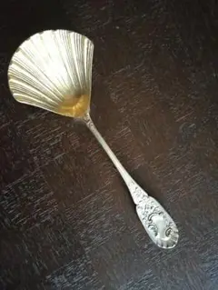アンティークシルバーシェル型スプーン
