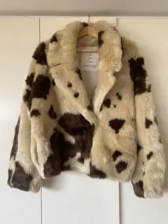 searoomlynn ECOファーショートcollarコート cow