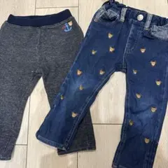 ミキハウス ホットビスケッツ パンツ 90cm 2点セット