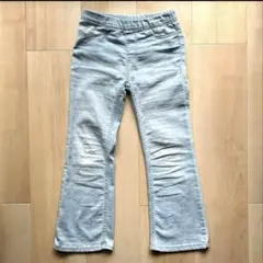 H&M フレアプルオンスーパーストレッチパンツ110