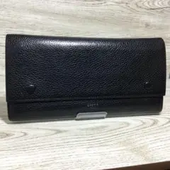 CELINE セリーヌ マルチファクション ブラック&イエロー 長財布