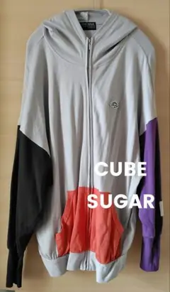 CUBESUGAR　UVカット加工　ドルマンスリーブ　ジップパーカー　クレイジー