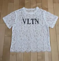 VALENTINO フローラルモチーフレース　半袖Tシャツ