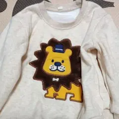 ライオン刺繍トレーナー 95cm未満