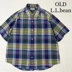 OLD L.L.bean エルエルビーン マドラスチェック コットンシャツ M