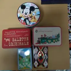 空き缶セット ミッキー他 5点