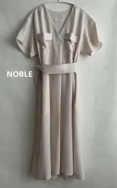 NOBLE ビッグポケット 半袖ワンピース