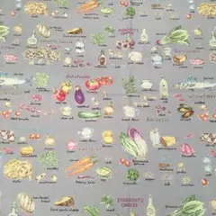 生地　ハギレ　♡料理の材料柄♡