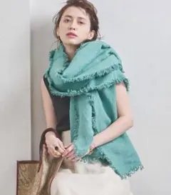 極美品ASAUCE MELER アソースメレリネン大判ストール