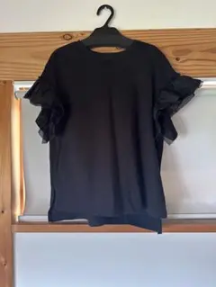 トロア　trois シャツ　カットソー　Tシャツ　フリル　 日本製