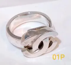 シャネル CHANEL スイングリング シルバー ココマーク ヴィンテージ 01