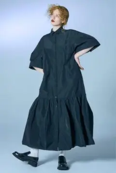 【未使用品】ENFOLD HALF‐SLEEVES SHIRT DRESS 38