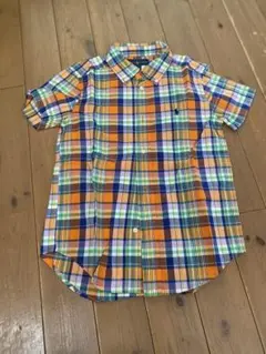 未使用Ralph Lauren 半袖チェックシャツ 120サイズ