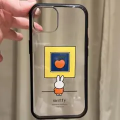 iPhone13 ケース　カバー　ミッフィー 美術館賞　黒　クリア　イーフィット