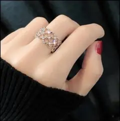 レディース シルバー リング 結婚式 ブライダル 韓国