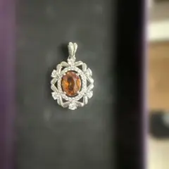新品　スペサルティンガーネット　ペンダント