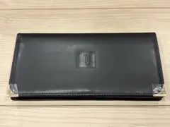 ブラックレザー長財布 IDウィンドウ付き