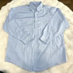 【美品】ブルックスブラザーズ　 長袖シャツ　ノンアイロン2XL 水色