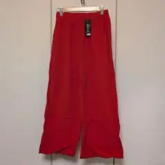 カラーパンツ レッド М 新品未使用 ワイドパンツ カジュアルパンツ
