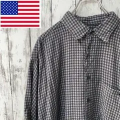 N-1722 ADDENDUM 総柄シャツ オーバーサイズ 半袖 レーヨン XL