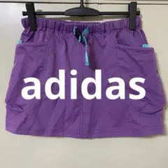 adidas CLIMALITE 紫色 ミニスカート ウエストゴム パープル　S