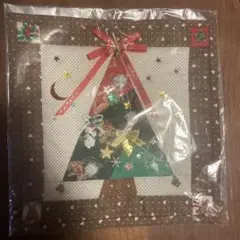 クリスマスツリー 布製アート