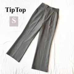 tiptop センタープレスセミフレアスラックス