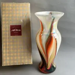 岩津アートガラス　花瓶　レトロ　マーブル　IWATSU GLASS ヴィンテージ 2025年最新】iwatsu GLASSの人気アイテム - メルカリ