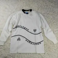 【新品タグ付】courreges クレージュ トレーナー　刺繍　9サイズ　ハート