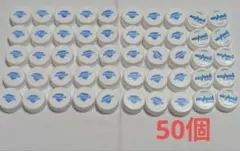 白色・青色文字入　ペットボトルキャップ50個　②
