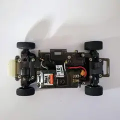 美品　京商　ミニッツ　MA-010 AE86 ファルケン　ボディ　シャーシのみ ミニッツAWD トヨタ カローラレビン AE86 ホワイト/ブラック