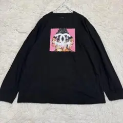 n6370 ダイアモンドシリーズ ビッグプリントロングTシャツ XL ゆったり