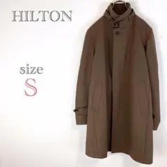 ヒルトン【S】コート スタンドカラーコート アウター シンサレート 毛 キュプラ