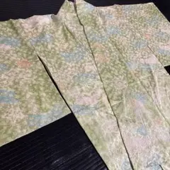 絞りの着物　黄緑