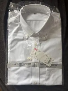 UNIQLO ファインクロスコンフォートシャツ S ホワイト　新品