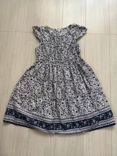 anyFAM フラワープリント ワンピース 130㎝