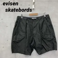 evisen skatebords エビセン ショートパンツ XL 黒