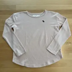 ロンT薄ピンク色7/8 120-130cm アバクロンビーアンドフィッチキッズ