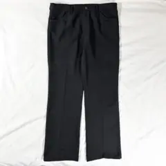 W36L31実寸 ラングラー ランチャー Wrangler スラックス ブラック