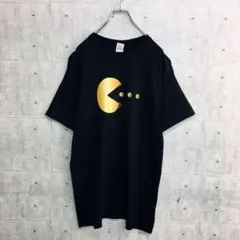 x0273 ギルダン Tシャツ 黒 L パックマンプリント