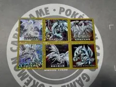 遊戯王 ハイチュウ シール ブルーアイズホワイトドラゴン 青眼の白龍 6枚セット