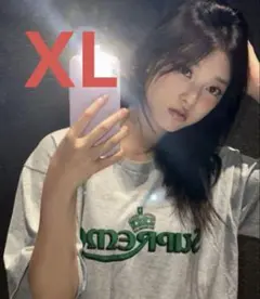 Supreme Crown Tee/グレーXL★NewJeansヘリン着用！★
