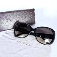 【ほぼ未使用】GUCCI グッチ　GGインターロッキング　バタフライ　サングラス