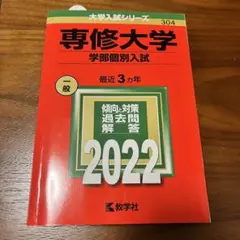 専修大学 赤本 2022 学部個別入試