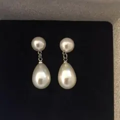 ダブルパール ピアス